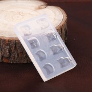 52x32.5x6mm Silicone mold for resin Mini cat's head x1