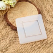 56x48mm Recessed diamond-shaped silicone mold for making resin pendants x1