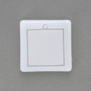 47x41mm Recessed square-shaped silicone mold for making resin pendants x1|raw }}