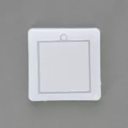 47x41mm Recessed square-shaped silicone mold for making resin pendants x1