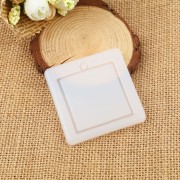 47x41mm Recessed square-shaped silicone mold for making resin pendants x1