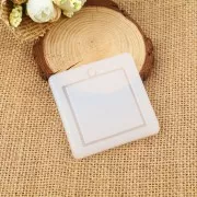 47x41mm Recessed square-shaped silicone mold for making resin pendants x1