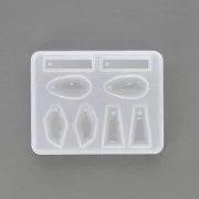68.5x53x7mm Silicone mold for making mini resin pendants x1
