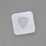Rounded triangle silicone mold for making resin cabochons x1