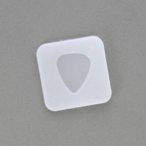 Rounded triangle silicone mold for making resin cabochons x1