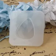 Rounded triangle silicone mold for making resin cabochons x1