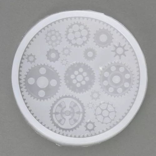 Silicone mold for resin - Gear pattern x1