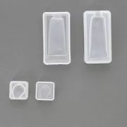 Silicone mold shaker in 2 parts for resin - tube of gouache & drop n°2 x1 