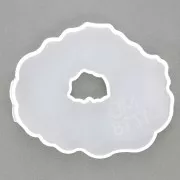 128x108mm Silicone mold - hollow geode shape for resin x1