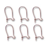 Earrings 15mm Old copper tone x6|raw }}