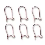 Earrings 15mm Old copper tone x6