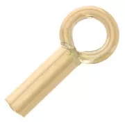 Cord end for 0.9 mm cord - Gold filled x4