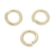4x0.7mm Gold Filled open jump rings X100|raw }}
