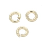 3x0.76mm Gold Filled open jump rings X100|raw }}