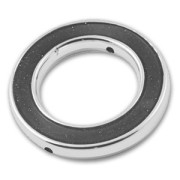 CCB hollow ring 40mm Black/Rhodium tone x1|raw }}