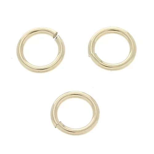 5x0.7mm Gold Filled open jump rings X50