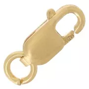 8mm Lobster clasps with open ring - Gold filled x20