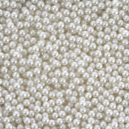 1.5mm Round no-hole beads - mini PureCrystal beads 5809- White Pearl x50