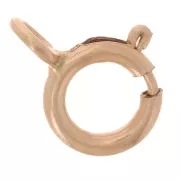 5 mm spring clasps with closed ring - Rose Gold filled (rolled gold) x20