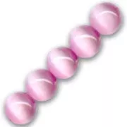 Cat's eye 8mm light rose x10