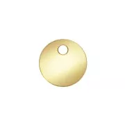 6mm Round sequin - thickness 0.3 mm - Gold-filled x20