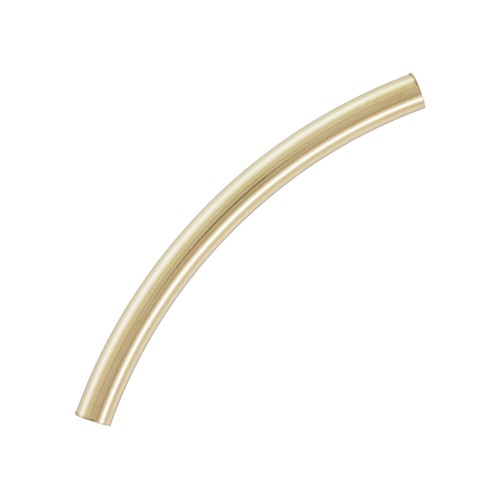 25x2mm Curved tubes - Gold filled x50