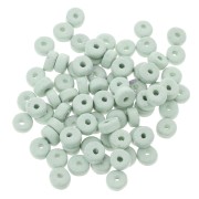 5.3x2.5mm Ceramic Heishi beads - Turquoise Green mat x30|raw }}