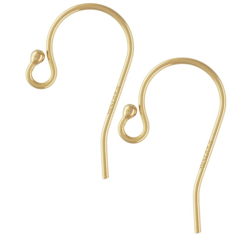 11.5mm Gold filled earwires x20