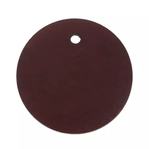 30mm Round Stained Wood Pendant - Red x1