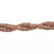 Heishi polymer clay rondelle beads 5x1 mm Multi Dark Brown x39 cm