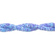 5x1mm Heishi beads in polymer clay - Multi Light Blue x39 cm|raw }}