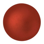25mm Glass round cabochon by Puca® - Red Metallic Mat x1
