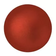 25mm Glass round cabochon by Puca® - Red Metallic Mat x1