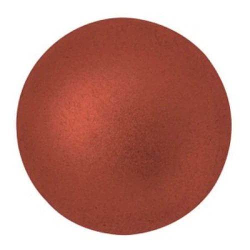 25mm Glass round cabochon by Puca® - Red Copper Mat x1
