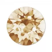 PureCrystal 1088 Round Stone 6mm Light Colorado Topaz x1