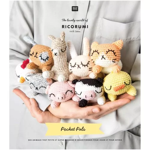 The lovely world of Ricorumi - 9 amigurumi - Pocket Pals IN FRENCH x1
