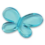 Butterfly 34x46mm Aquamarine x1