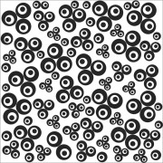 9 cm Cernit texture sheet for polymer clay - Contemporary Clovers x1