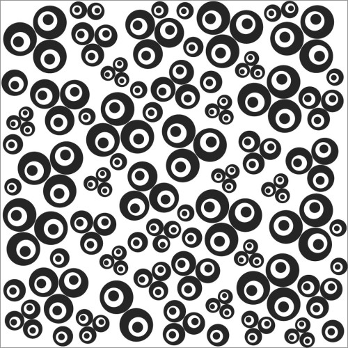 9 cm Cernit texture sheet for polymer clay - Contemporary Clovers x1