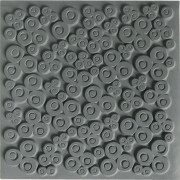 9 cm Cernit texture sheet for polymer clay - Contemporary Clovers x1