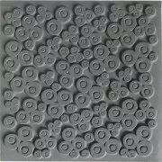 9 cm Cernit texture sheet for polymer clay - Contemporary Clovers x1