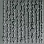 9 cm Cernit texture sheet for polymer clay - Pop Curtain x1
