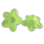 Flowers 6x12mm Frosted Green x10|raw }}