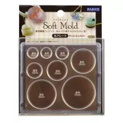 Padico Silicone mold for resin - Flat Rounds x1