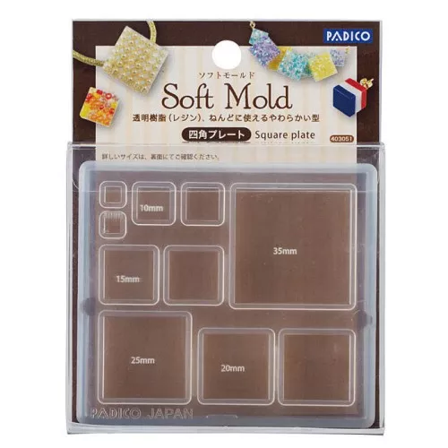 Padico Silicone mold for resin - Flat Squares x1