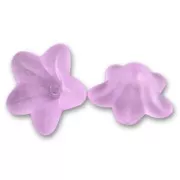Flowers 6x12mm Frosted Violet x10