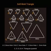Padico Silicone mold for resin - Triangles x1
