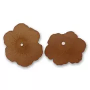 Flowers 4x11mm Frosted Smoked Topaz x10