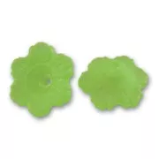 Flowers 4x11mm Frosted Green x10