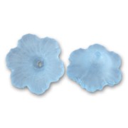 Flowers 4x11mm Frosted Light Sapphire x10|raw }}